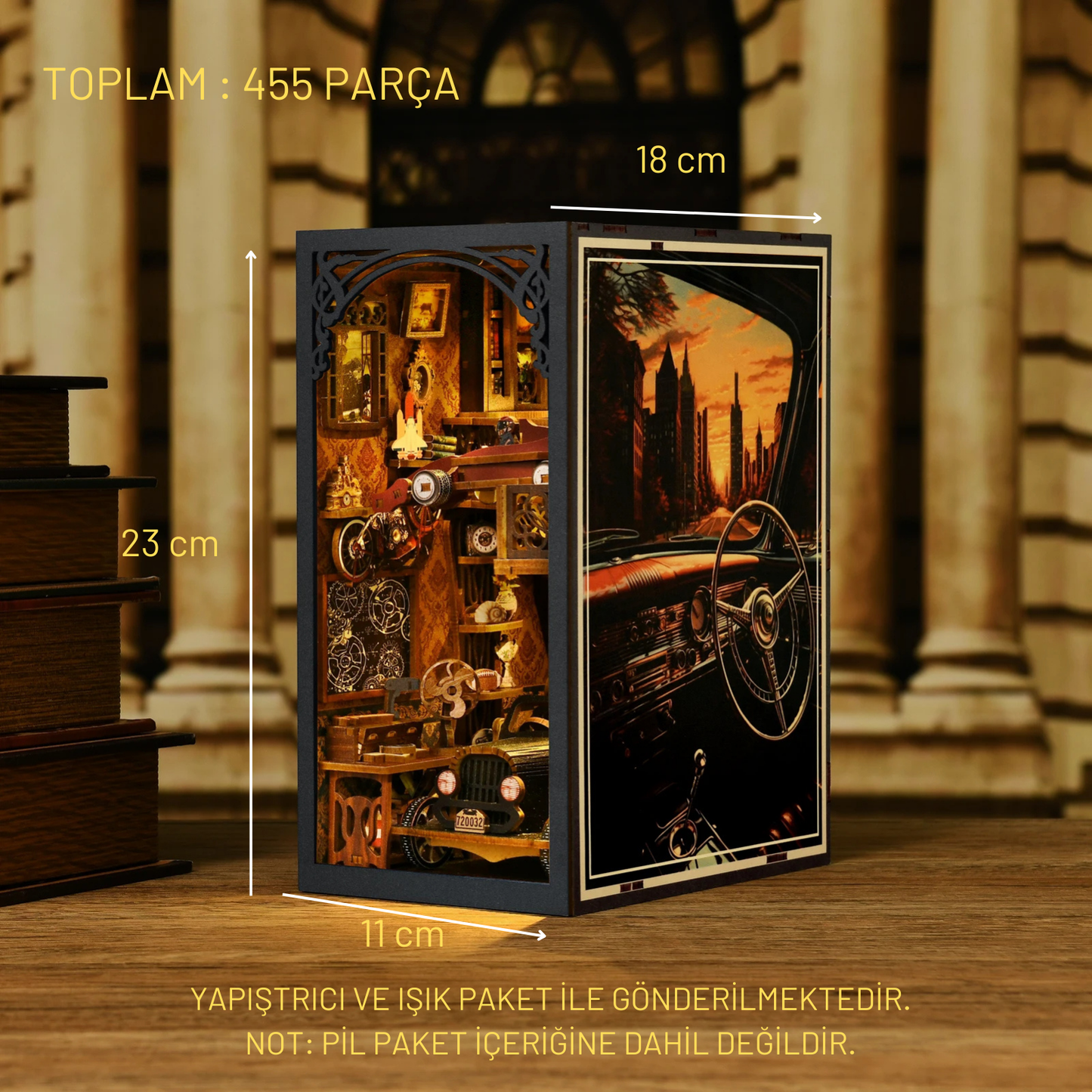 Kendin Yap Ahşap Kitap Köşesi Seti