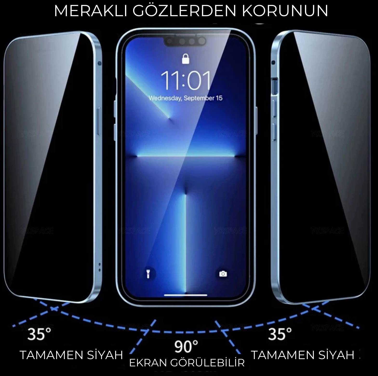 HAYALET EKRAN KORUYUCULU İPHONE KILIF - KOLAY KORULUM VE ÇİFT TARAFLI KORUMA